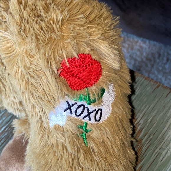 DanDee Warthog Plush 2018 XOXO Tattoo Tan Stuffed Animal Boar Valentine Wild Pig - Picture 3 of 5